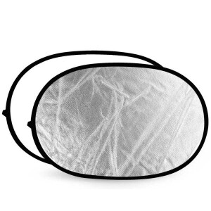 Aurora LDO 1013 S/W Lite Disc oval отражатель 100х130 см серебро-белый