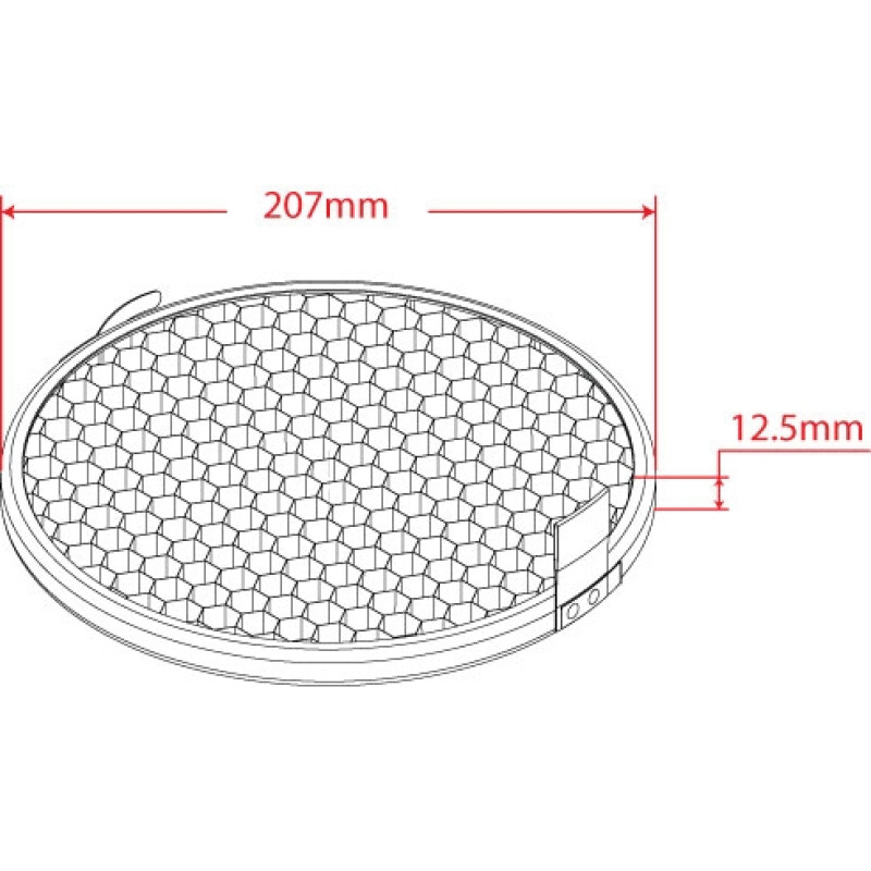 Aurora AHG036 сотовая решетка 20 градусов 210 мм