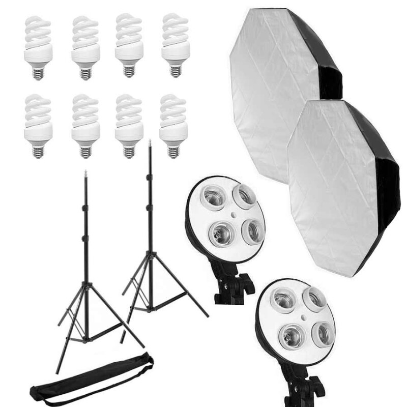 Grifon DHL-60 комплект флуоресцентного освещения для съемки фото и видео с октобоксами 60 см