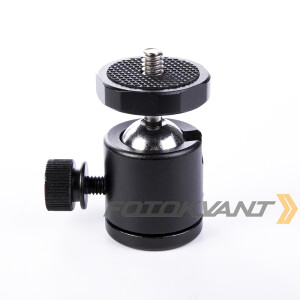 Fotokvant HB-02 BLACK шаровая голова Ballhead 1/4 для мини-штатива черная