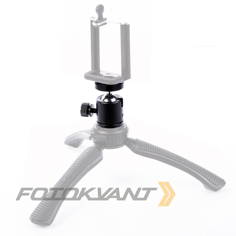 Fotokvant HB-02 BLACK шаровая голова Ballhead 1/4 для мини-штатива черная