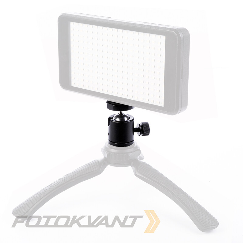Fotokvant HB-02 BLACK шаровая голова Ballhead 1/4 для мини-штатива черная