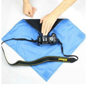 Fotokvant BWR-4040 Blue Wrapper сумка-обертка черно-синяя из чистящей ткани