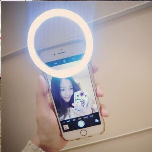 Fotokvant LED-8B RING Pink светодиодная селфи-лампа диаметр 80 мм на батарейках розовый