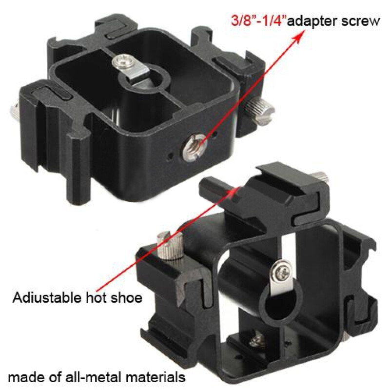 Fotokvant RFLH-08 цельнометаллический адаптер с горячими башмаками для 3 вспышек