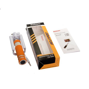 Rekam монопод для селфи SelfiPod S-350R оранжевый