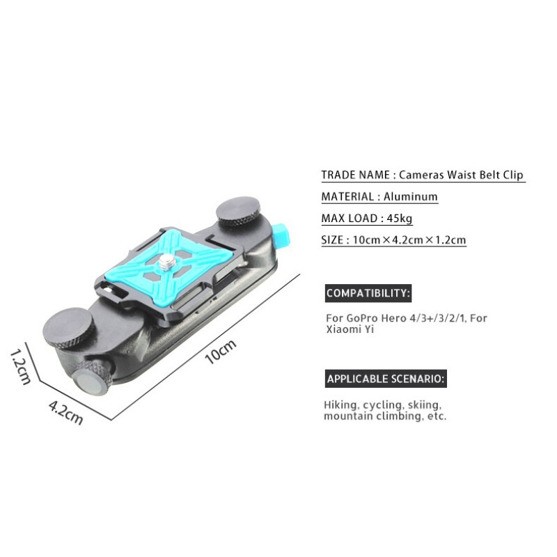 Fotokvant NVF-7030 универсальная пряжка для крепления GoPro Hero 4/3+/3/2/1 и Xiaomi Yi DSLR SLR