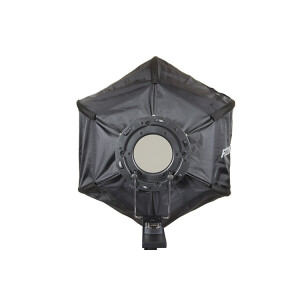 Fotokvant Hexagon-60 быстрораскладной софтбокс для накамерной вспышки 60 см