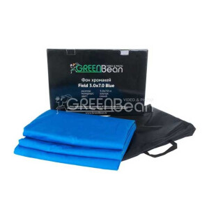 GreenBean Field Blue фон тканевый хромакейный 3,0х7,0 м голубой