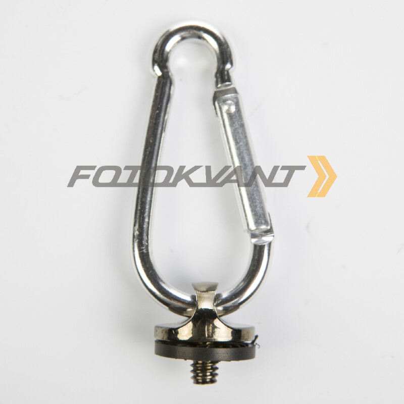 Fotokvant FLH-43 рым-болт с карабином для крепления камеры с объективом