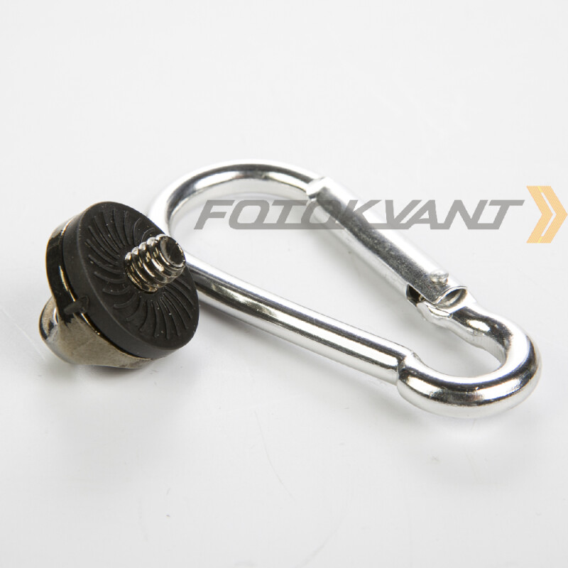 Fotokvant FLH-43 рым-болт с карабином для крепления камеры с объективом