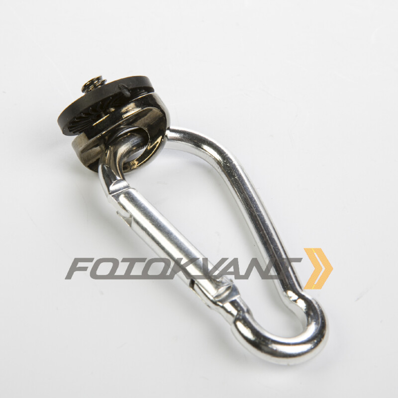 Fotokvant FLH-43 рым-болт с карабином для крепления камеры с объективом