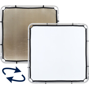 Lastolite LR82206R SKYLITE Sunfire/Whit ткань двусторонняя мягкое золото/белый размер 2х2 м