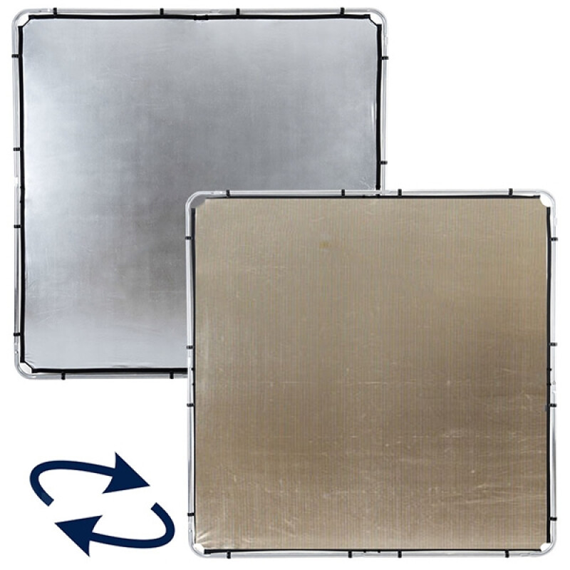 Lastolite (82234) SKYLITE Silver/Gold ткань золото/серебро для отражателя 2х2 м