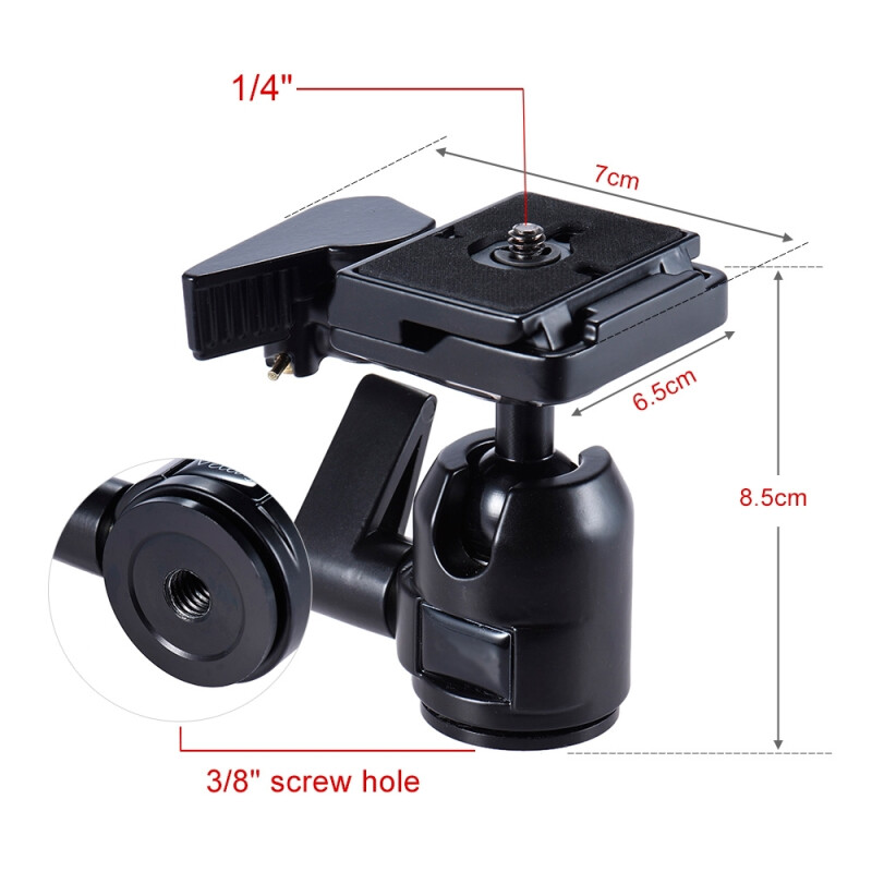 Fotokvant NVF-8047 шаровая голова с быстросъемной площадкой для Canon/Nikon/Sony