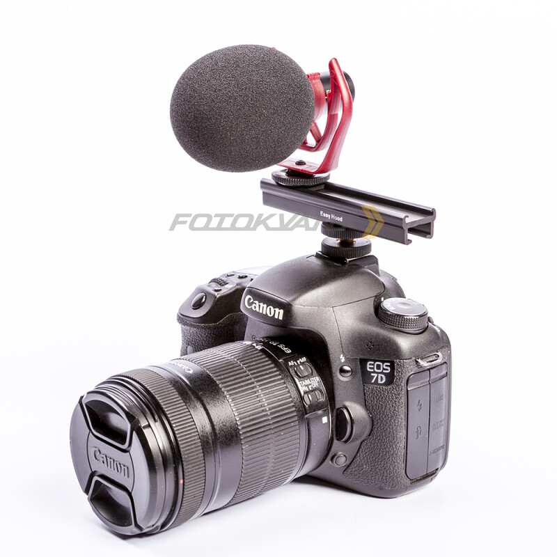 Fotokvant RFLH-19 кронштейн-рельс EasyHood 10 cм под холодный башмак камеры