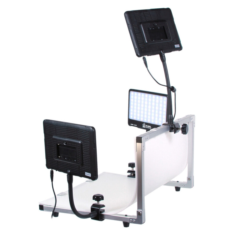 Grifon DVK-380SL фотостол с тремя осветителями на гибких штангах