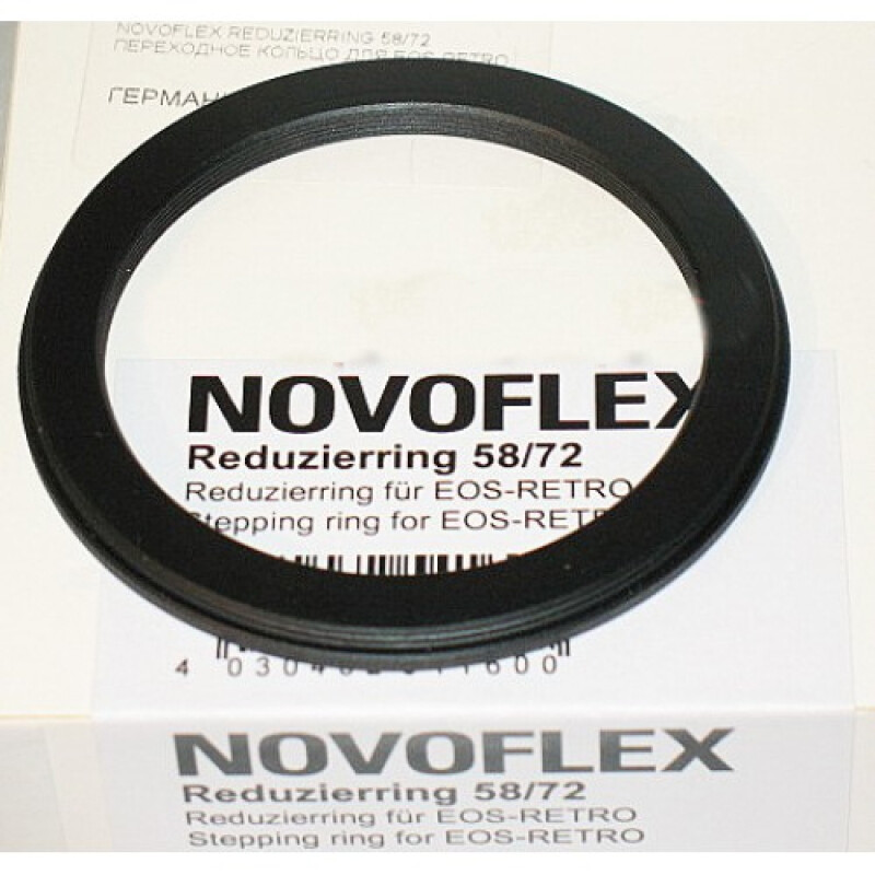 Novoflex REDUZIERRING переходное кольцо для EOS-RETRO 58-72 мм
