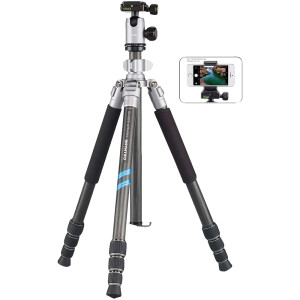 Cullmann MUNDO 525MC SmartKit silver штатив с шаровой головой серебристый с держателем смартфона