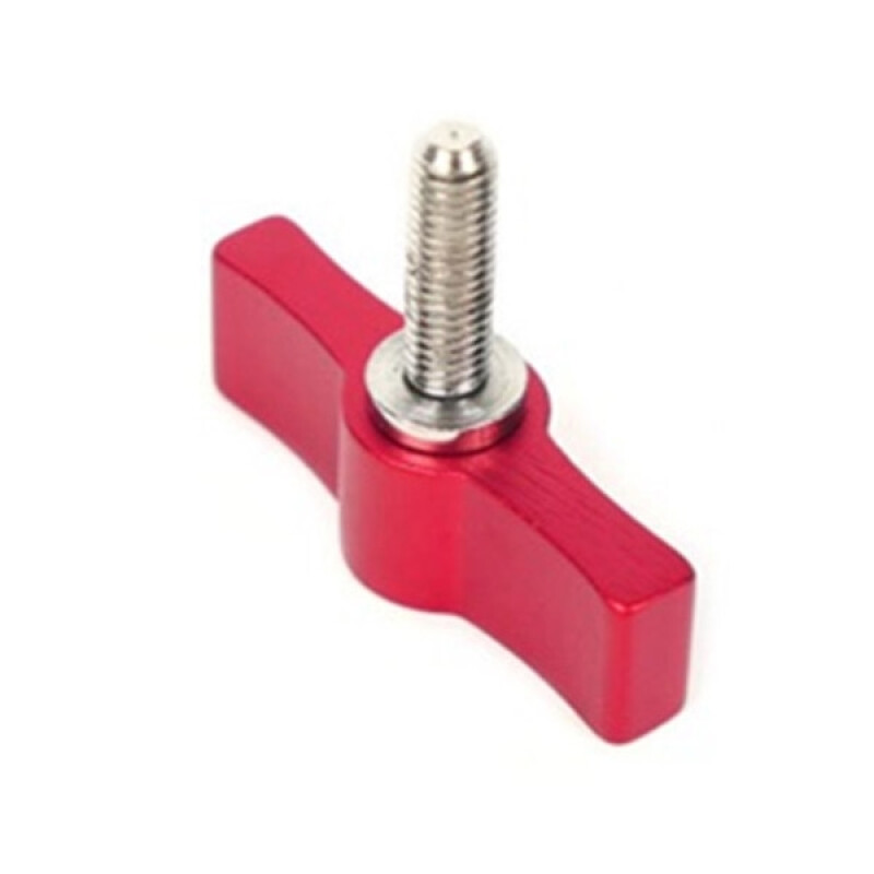 Fotokvant NVF-8921 алюминиевый винт М6 с подпружиненным барашком красный