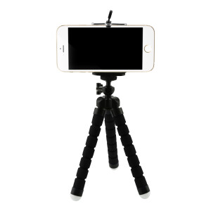 Fotokvant TM-01 Black мини-штатив на гибких ножках для смартфона Samsung/Xiaomi/Apple черный