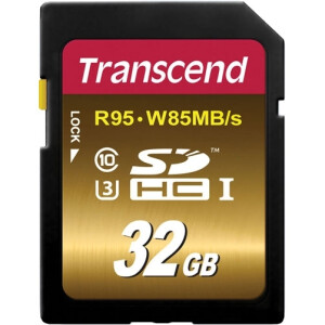 Transcend SDHC Class 10 UHS-I U3X 32Gb карта памяти (95/85 MB/s)