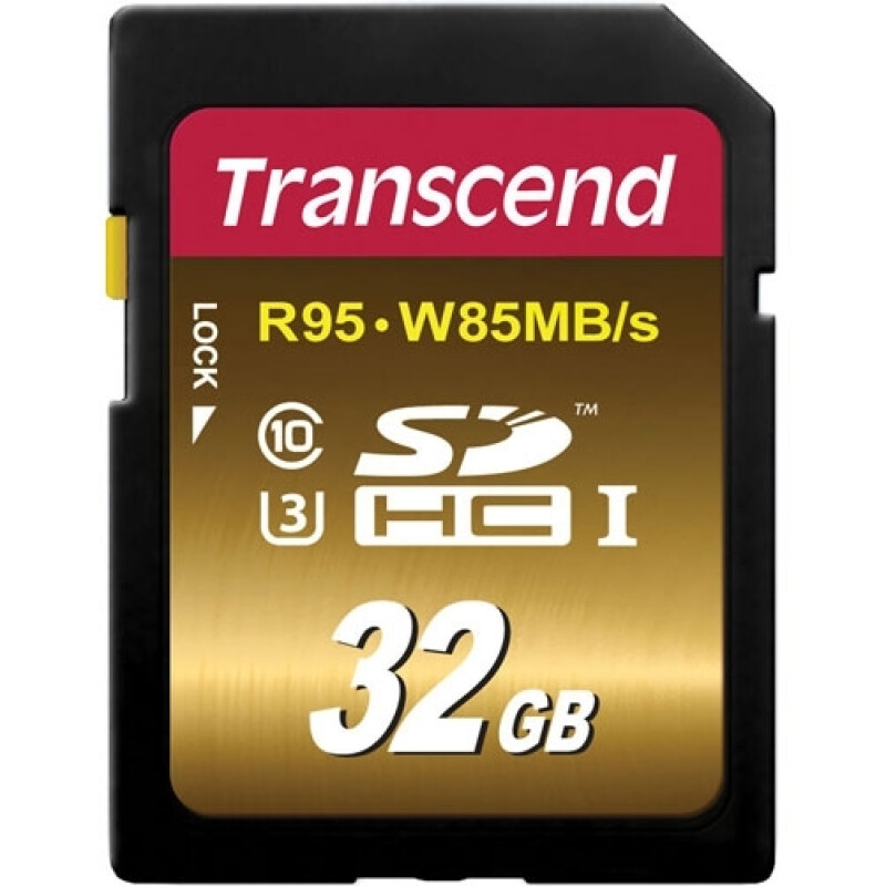 Transcend SDHC Class 10 UHS-I U3X 32Gb карта памяти (95/85 MB/s)