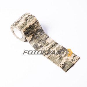 Fotokvant Tape-06 Khaki клейкая лента камуфляжного цвета степная земля