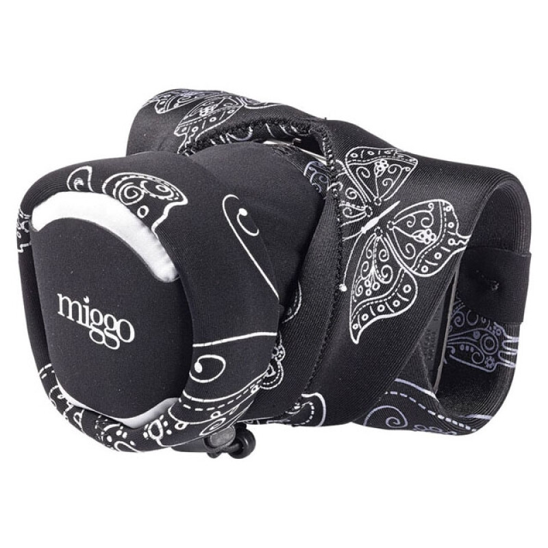 MIGGO MW GW-CSC RW 30 ремень боковой-чехол для системных камер черный-узор бабочка