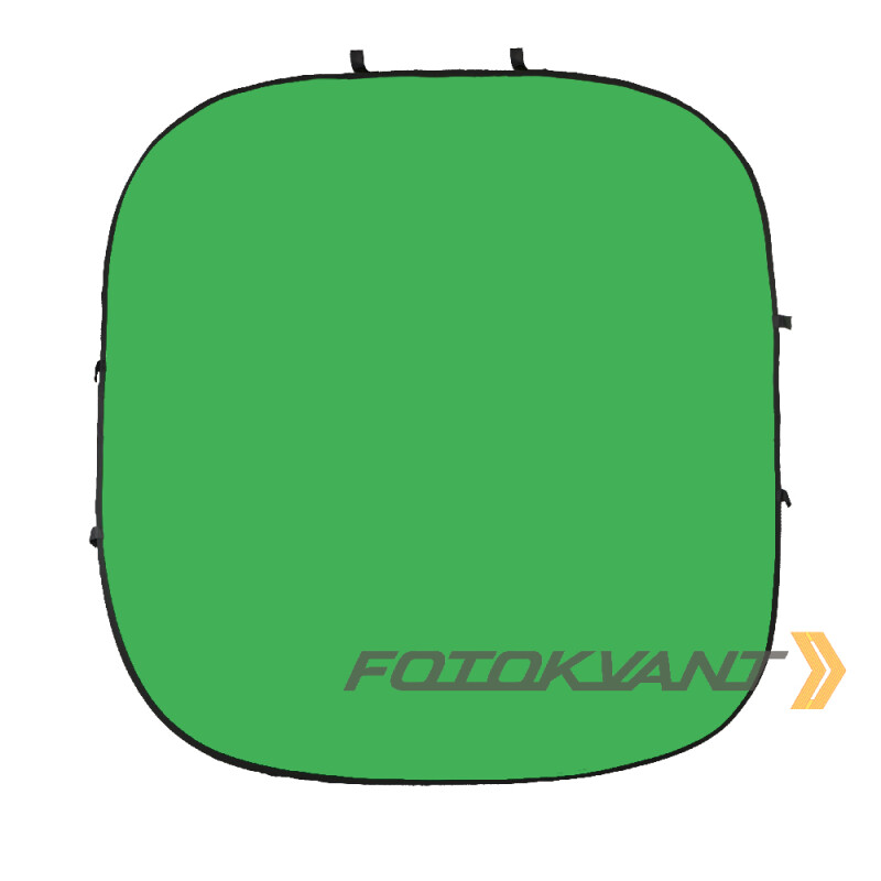 Fotokvant BG-2424 Blue Green фон тканевый складной синий-зеленый хромакей 2.4х2.4 м