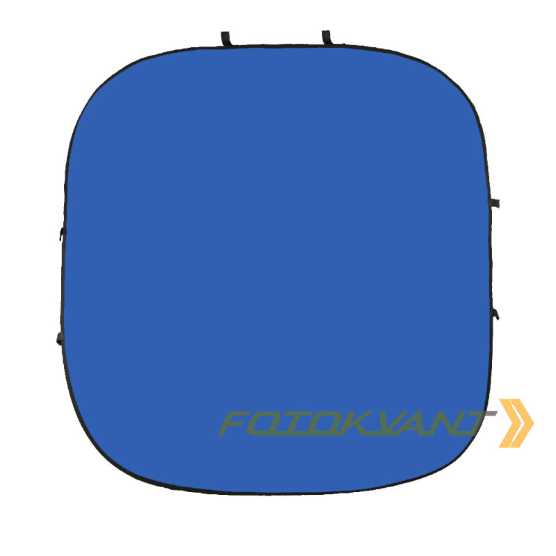 Fotokvant BG-2424 Blue Green фон тканевый складной синий-зеленый хромакей 2.4х2.4 м