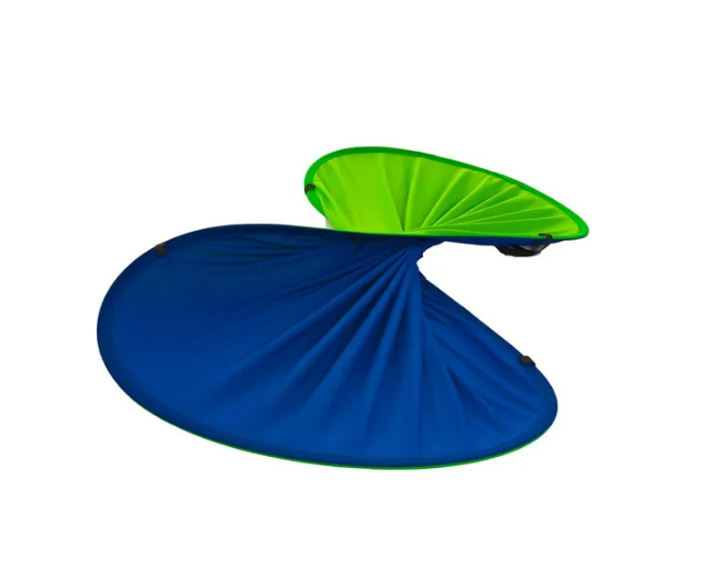 Fotokvant BG-2424 Blue Green фон тканевый складной синий-зеленый хромакей 2.4х2.4 м