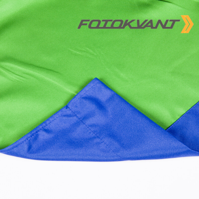 Fotokvant BG-2950 Blue Green фон тканевый 2,9х5 м двусторонний зеленый и синий