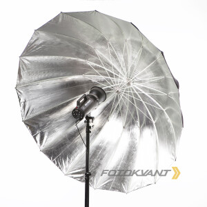 Fotokvant U-104S Para параболический глубокий зонт серебряный 104 см