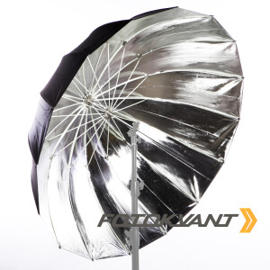 Fotokvant U-130S Para параболический глубокий зонт серебряный 130 см