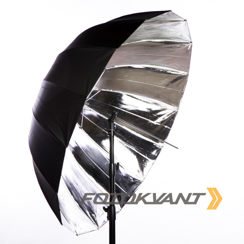 Fotokvant U-130S Para параболический глубокий зонт серебряный 130 см