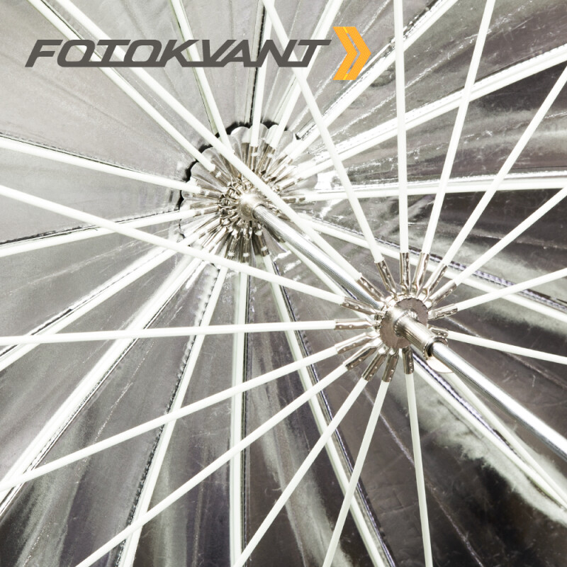 Fotokvant U-130S Para параболический глубокий зонт серебряный 130 см