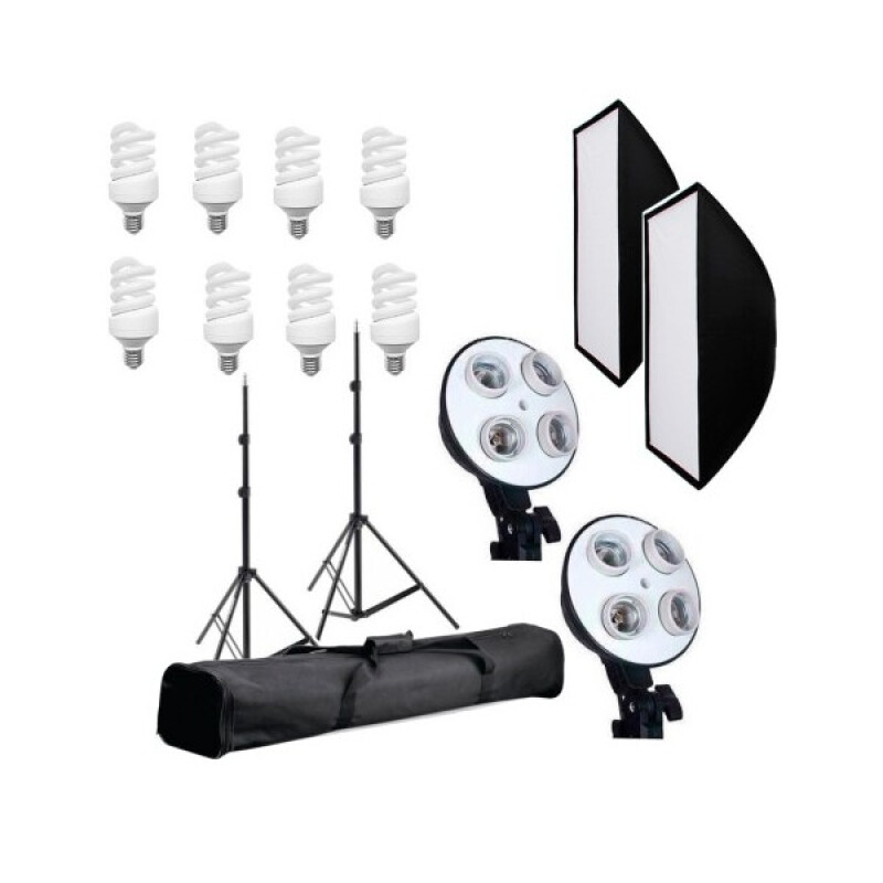 Grifon DHL-57 комплект флуоресцентного освещения для съемки фото и видео с софтбоксами 50x70 см