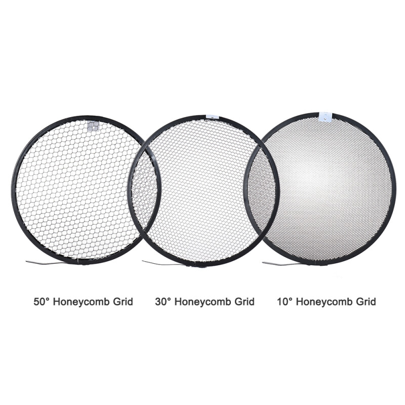 Fotokvant RF-18EL KIT рефлектор с тремя сотами для Elinchrom 18 см