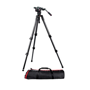 Manfrotto MVKN8C штатив 535 с видеоголовой MVHN8AH Nitrotech 8 и максимальной высотой 184 см