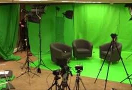 Green screen - before and after